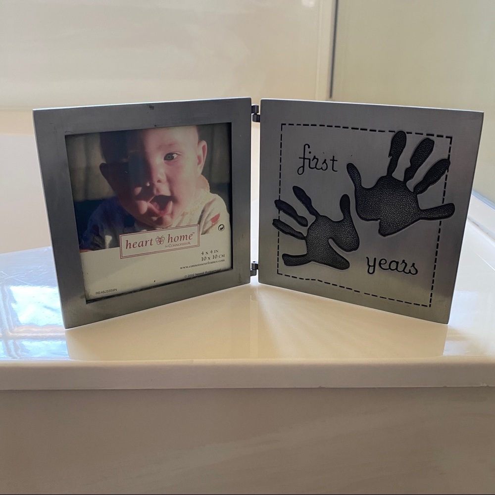 NWOT Heart & Home First Years Hinged Picture Frame
